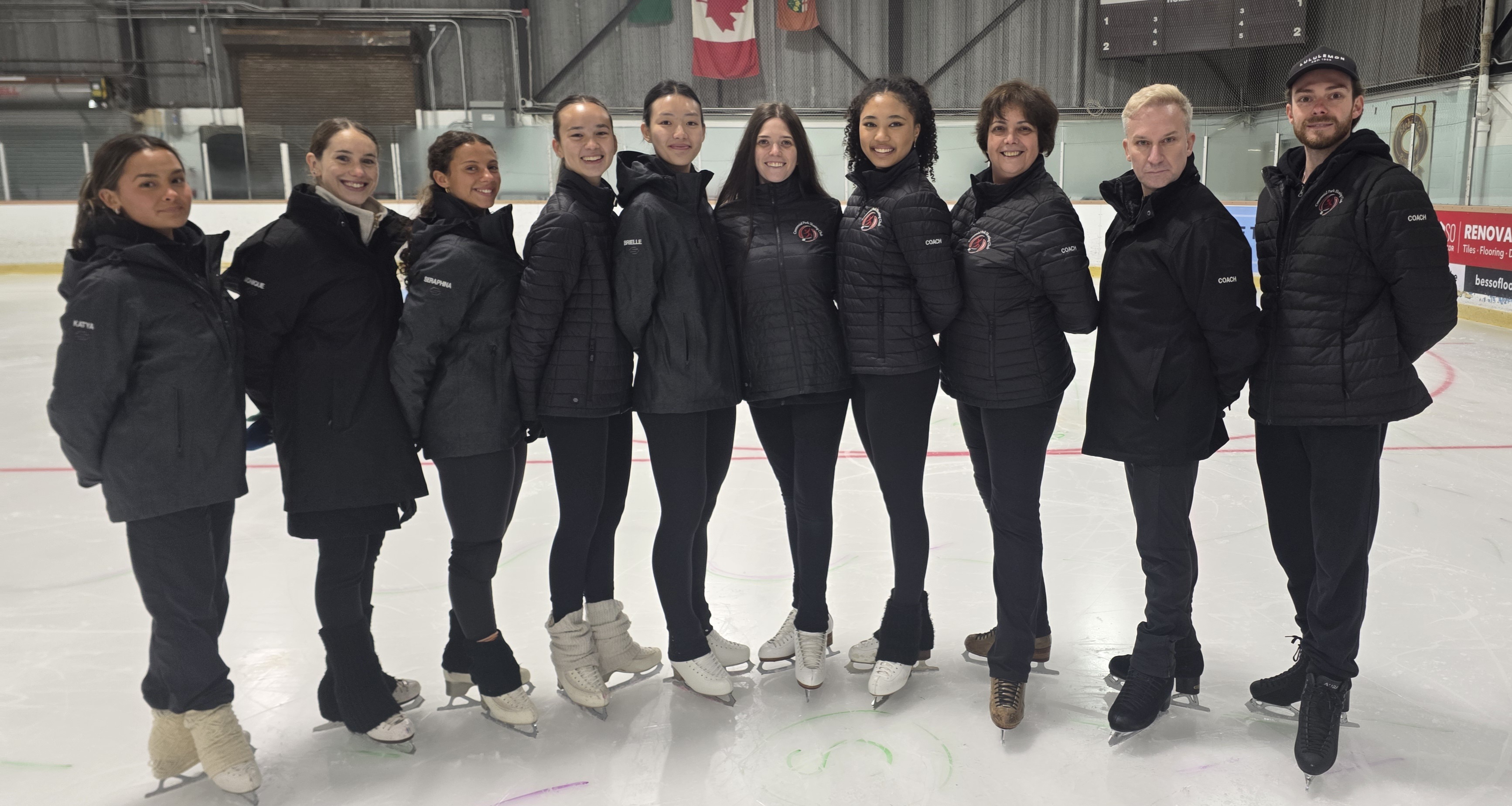 Centennial Park Skating Club coaching team