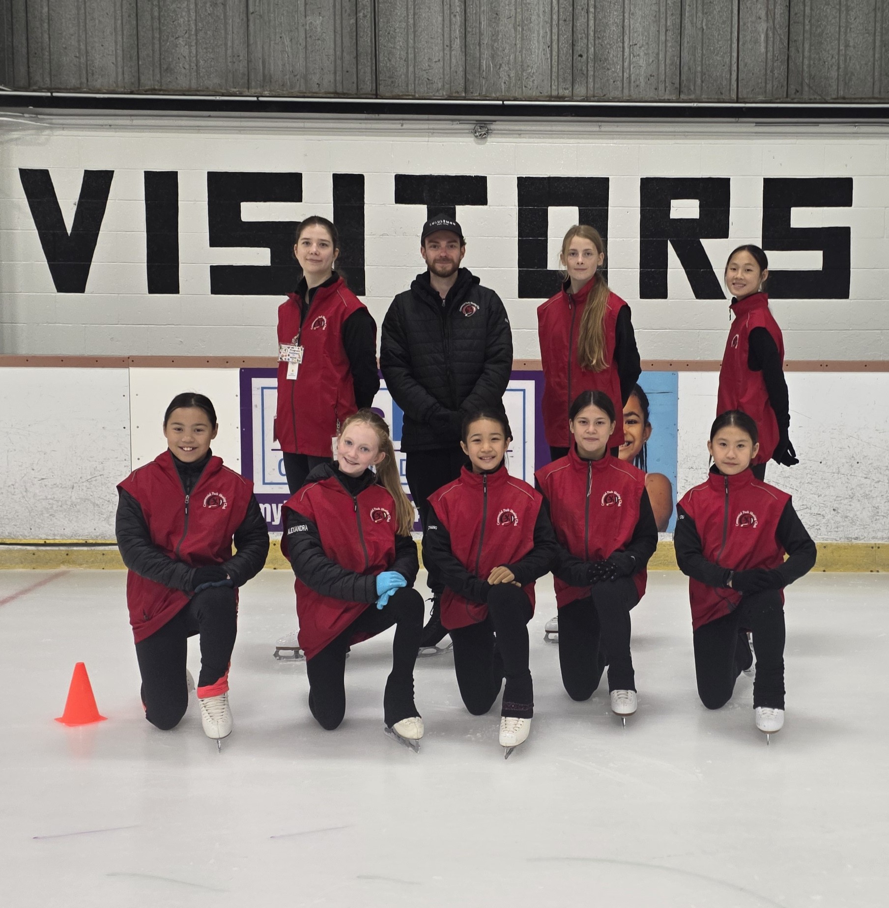 Program Assistants supporting a CanSkate session at Centennial Park Skating Club